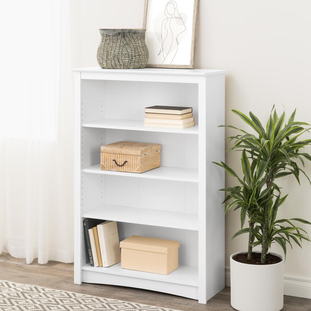 4-shelf Bookcase, White. Picture 5