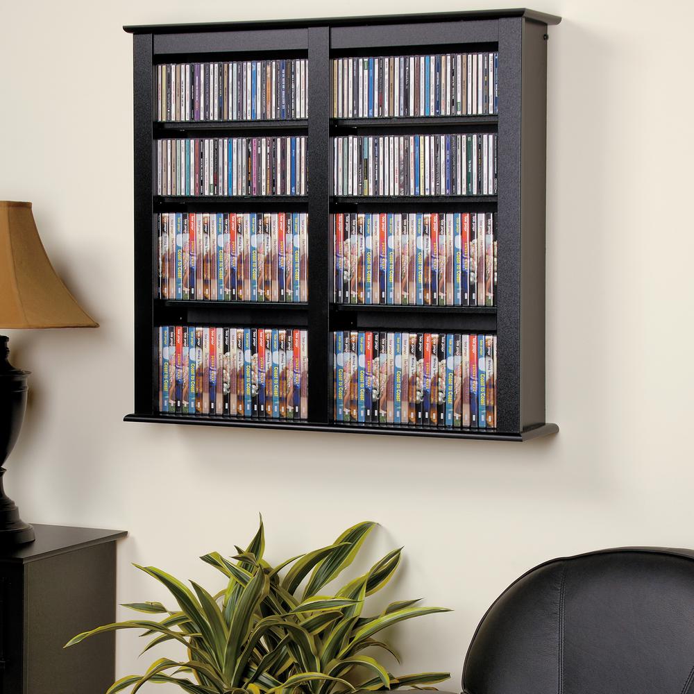 Black Double Wall Mounted Storage. Picture 2