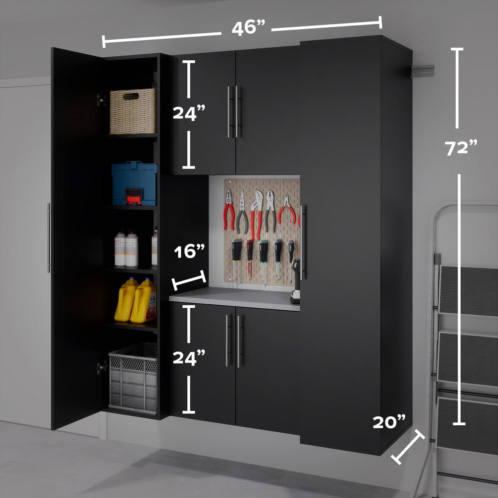 Black HangUps Work Storage Cabinet Set T - 4pc. Picture 14