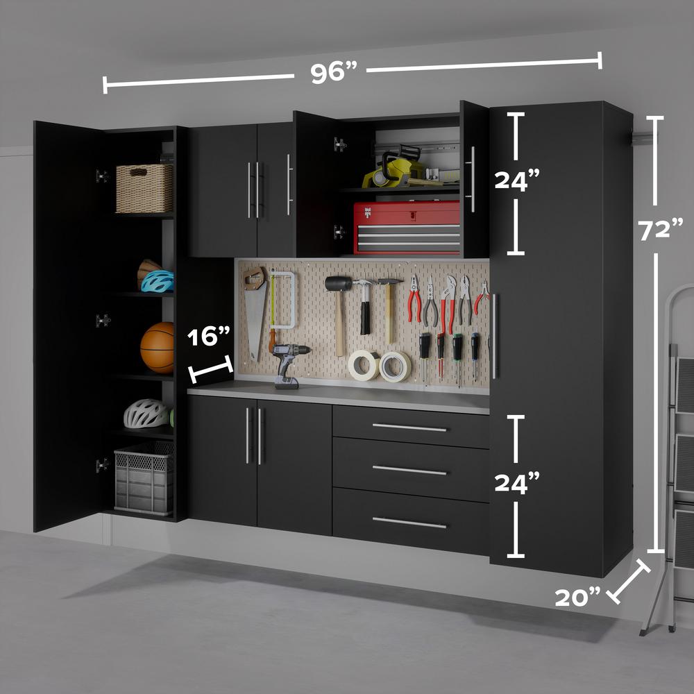 Black HangUps Work Storage Cabinet Set U - 6pc. Picture 14