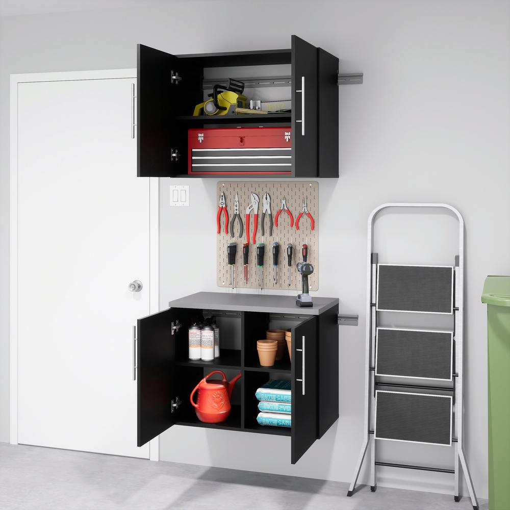 Black HangUps Work Storage Cabinet Set N -2pc. Picture 1