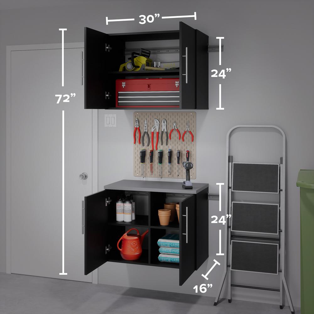Black HangUps Work Storage Cabinet Set N -2pc. Picture 13