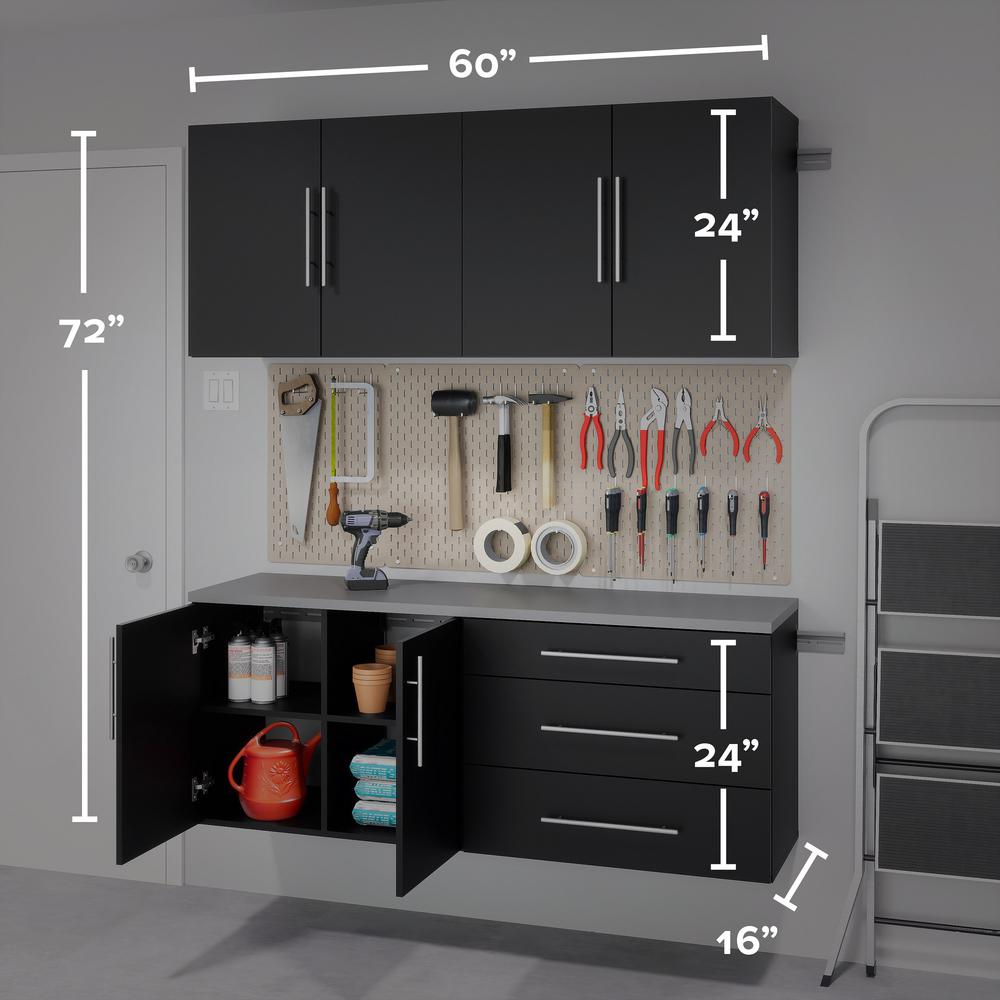 Black HangUps Work Storage Cabinet Set O - 4pc. Picture 17
