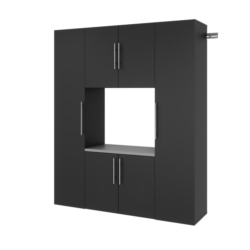 Black HangUps Work Storage Cabinet Set Q - 4pc. Picture 16