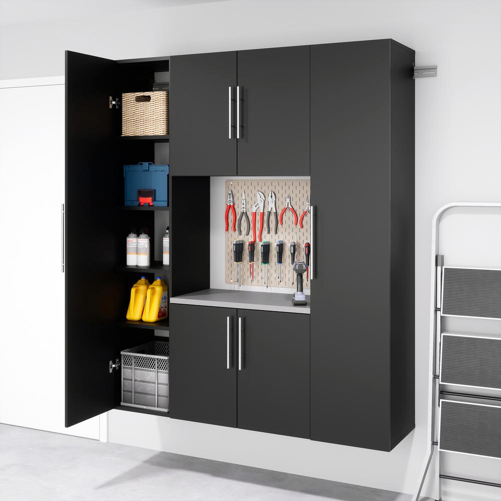 Black HangUps Work Storage Cabinet Set Q - 4pc. Picture 1