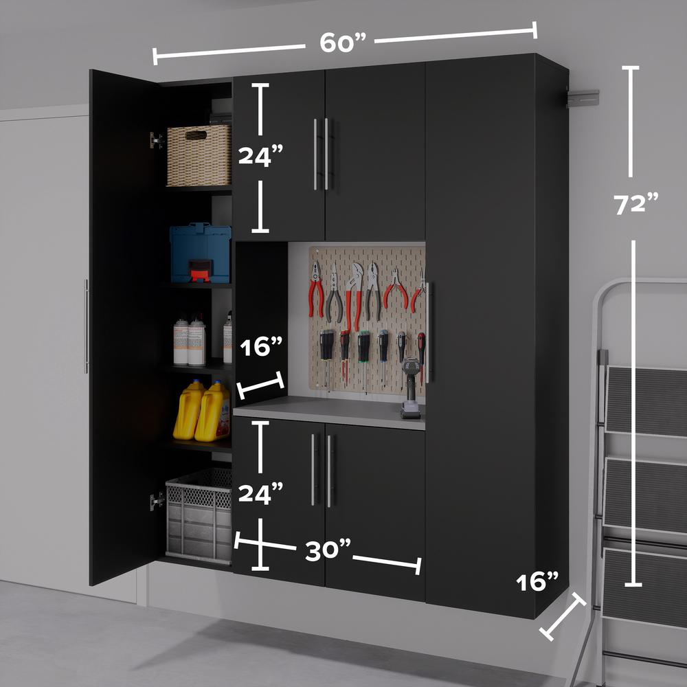 Black HangUps Work Storage Cabinet Set Q - 4pc. Picture 15
