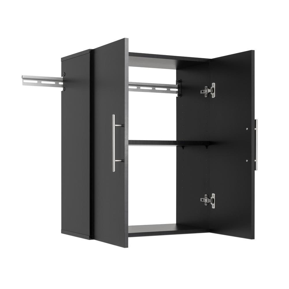 HangUps 24" Upper Storage Cabinet, Black. Picture 2