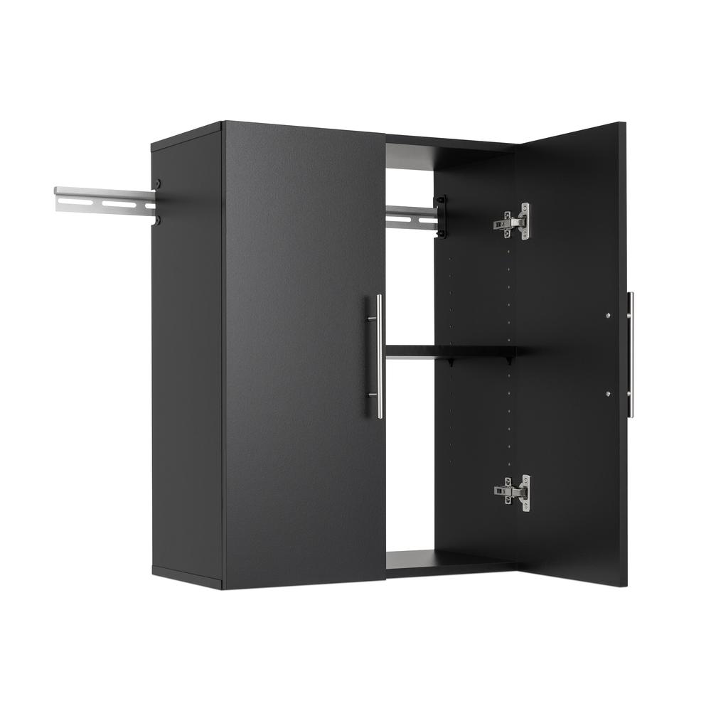 HangUps 24" Upper Storage Cabinet, Black. Picture 6
