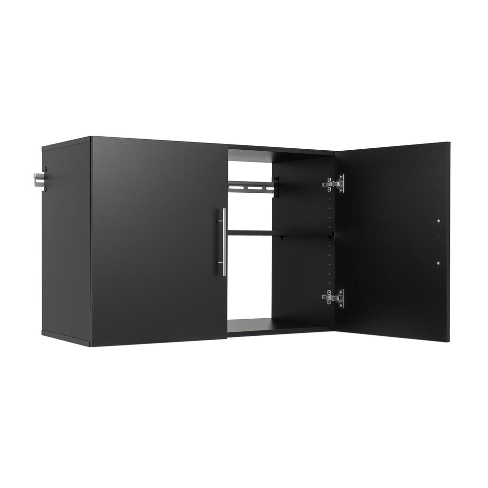 HangUps 36" Upper Storage Cabinet, Black. Picture 6