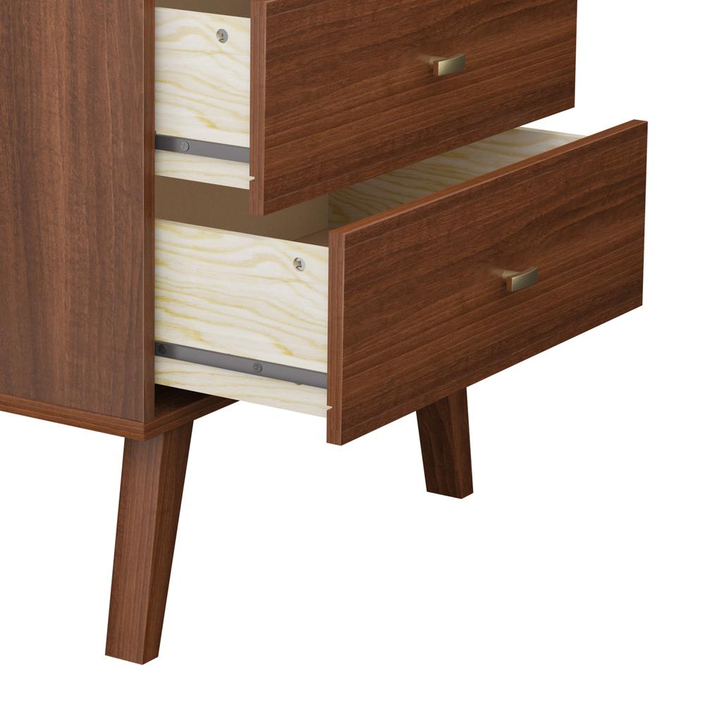 Prepac Milo Mid Century Modern 7-Drawer Dresser, Cherry. Picture 6