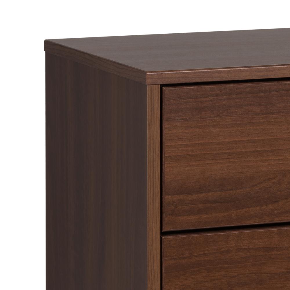 Prepac Milo 4-Drawer Chest with Door, Cherry. Picture 12