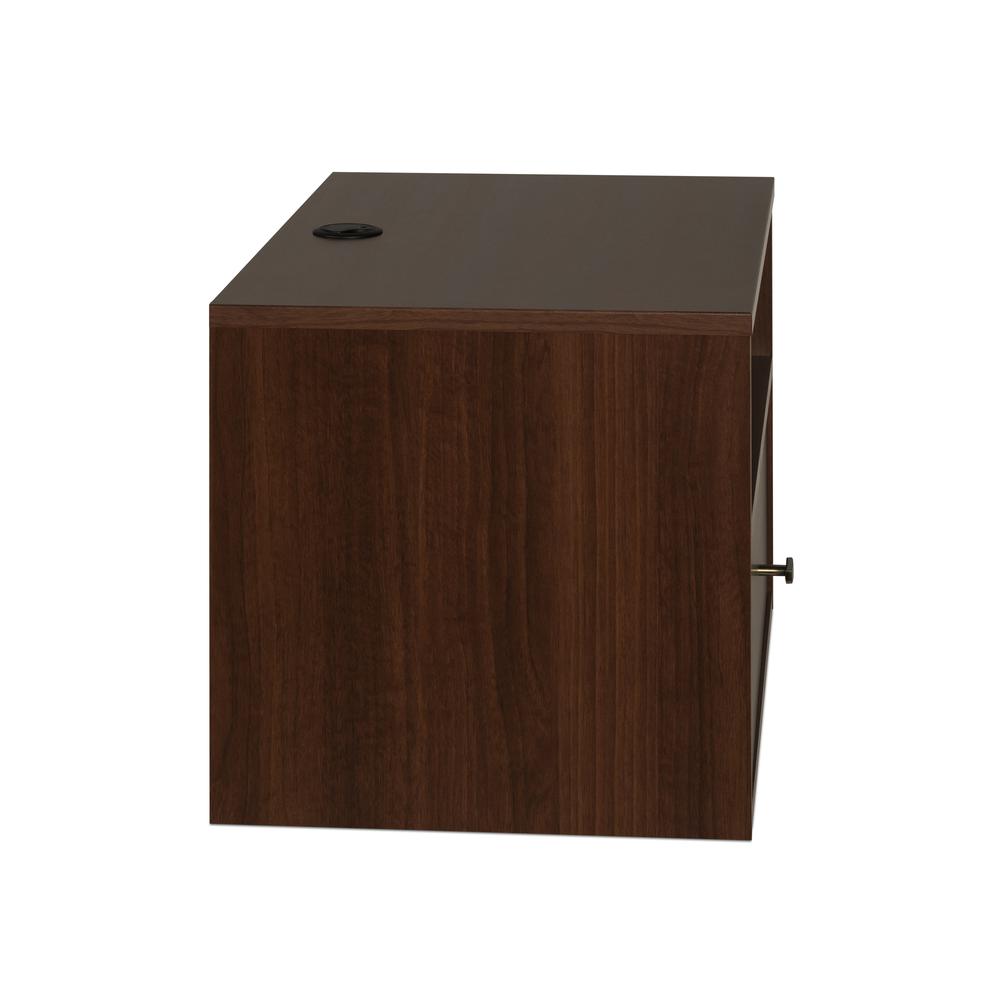 Prepac Floating Nightstand With Open Shelf, Cherry. Picture 3