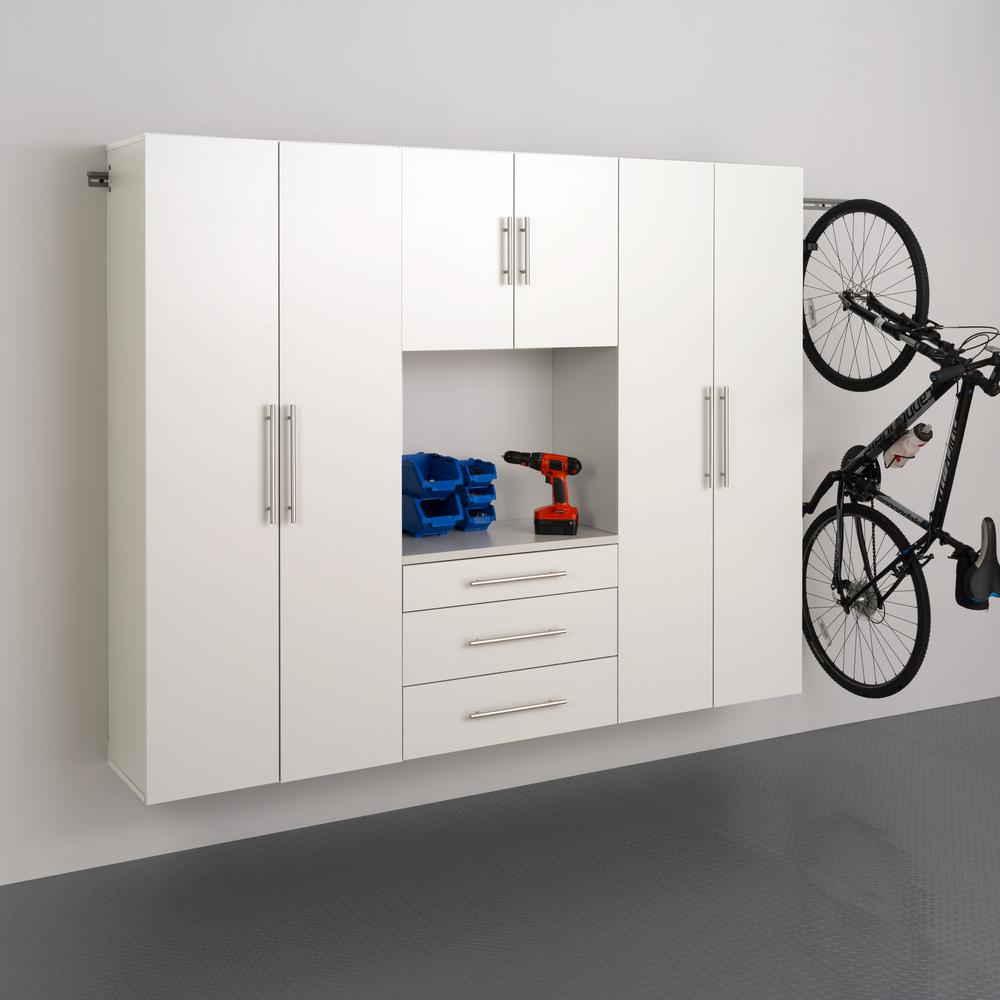 HangUps 3-Drawer Base Storage Cabinet, White. Picture 9