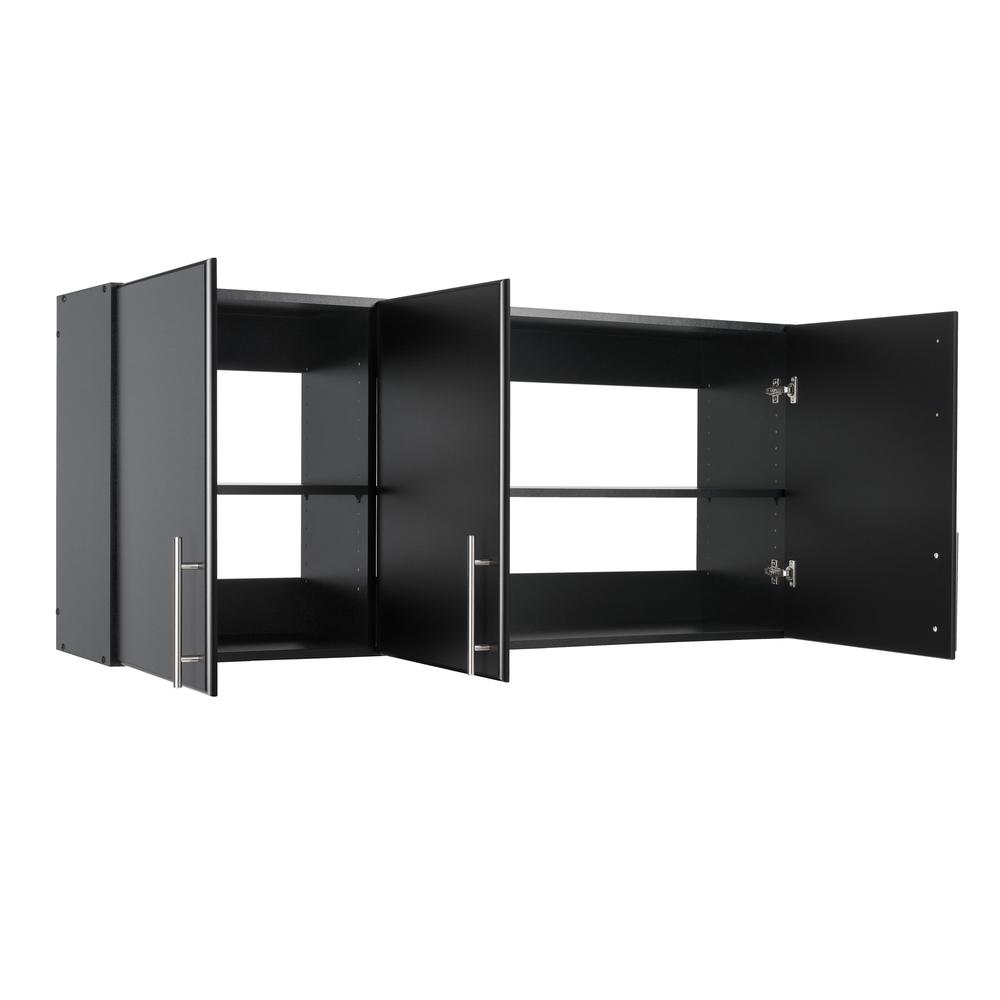 Elite 54" Wall Cabinet, Black. Picture 2