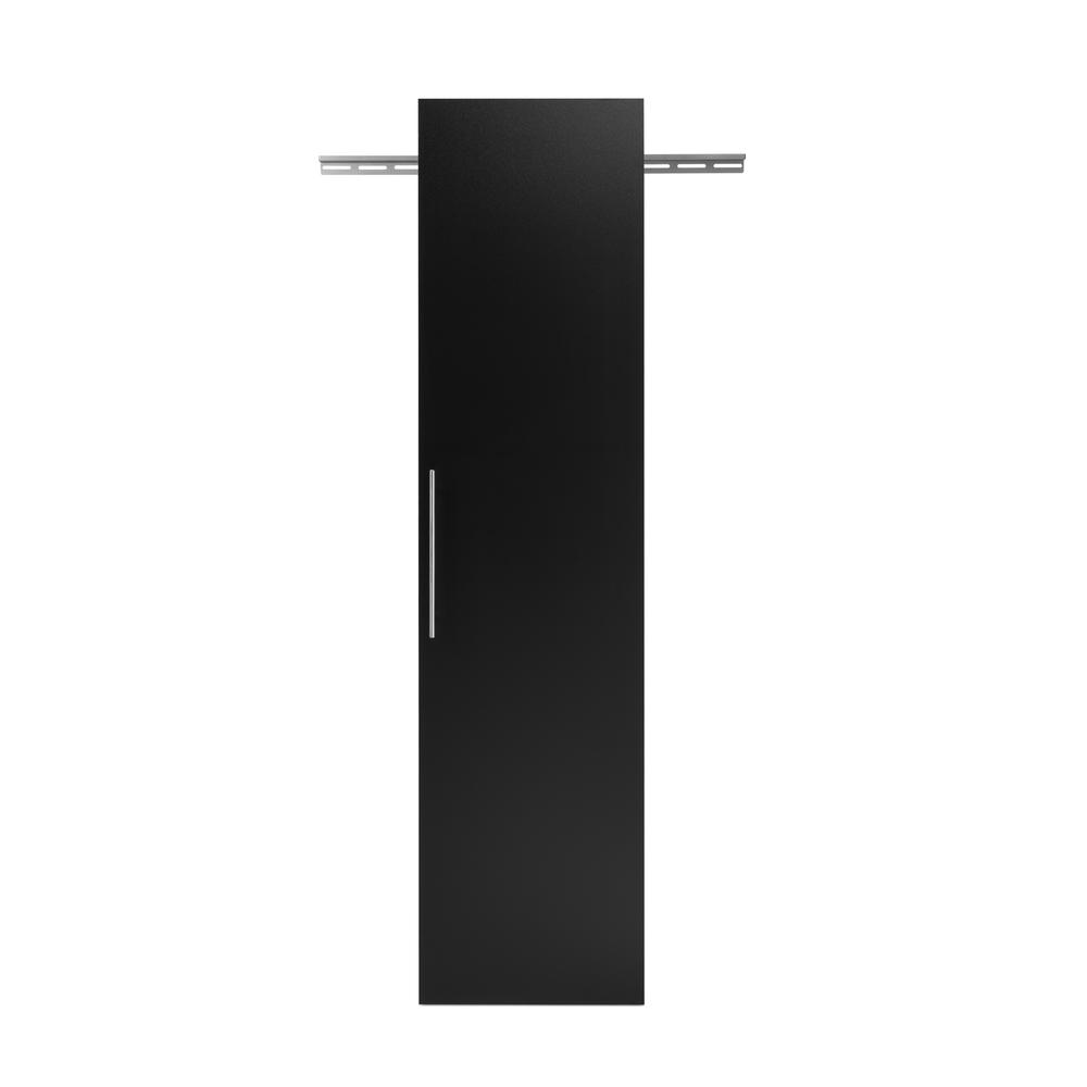 HangUps 18 inch Narrow Storage Cabinet, Black. Picture 4