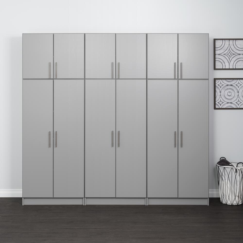 Elite 32" Stackable Wall Cabinet, Light Gray. Picture 8