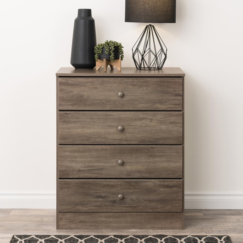Astrid 4-Drawer Dresser, Drifted Gray. Picture 1