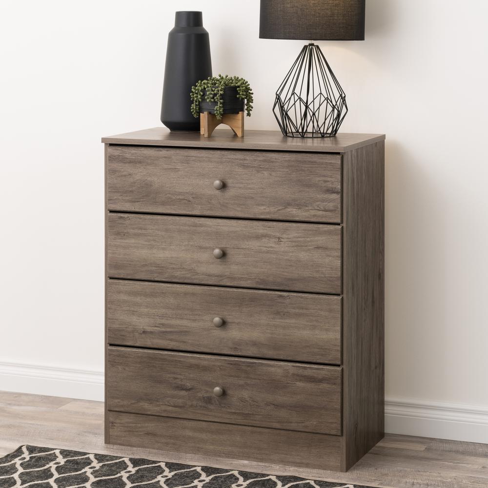 Astrid 4-Drawer Dresser, Drifted Gray. Picture 9