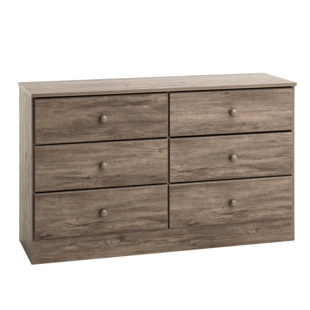 Astrid 6-Drawer Dresser, Drifted Gray. Picture 3