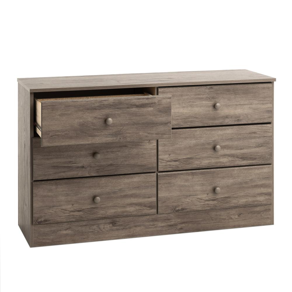 Astrid 6-Drawer Dresser, Drifted Gray. Picture 5