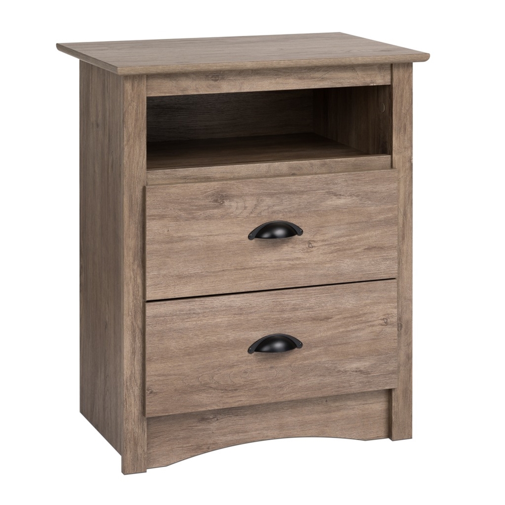 Salt Spring Tall Night Stand in Drifted Gray. Picture 1