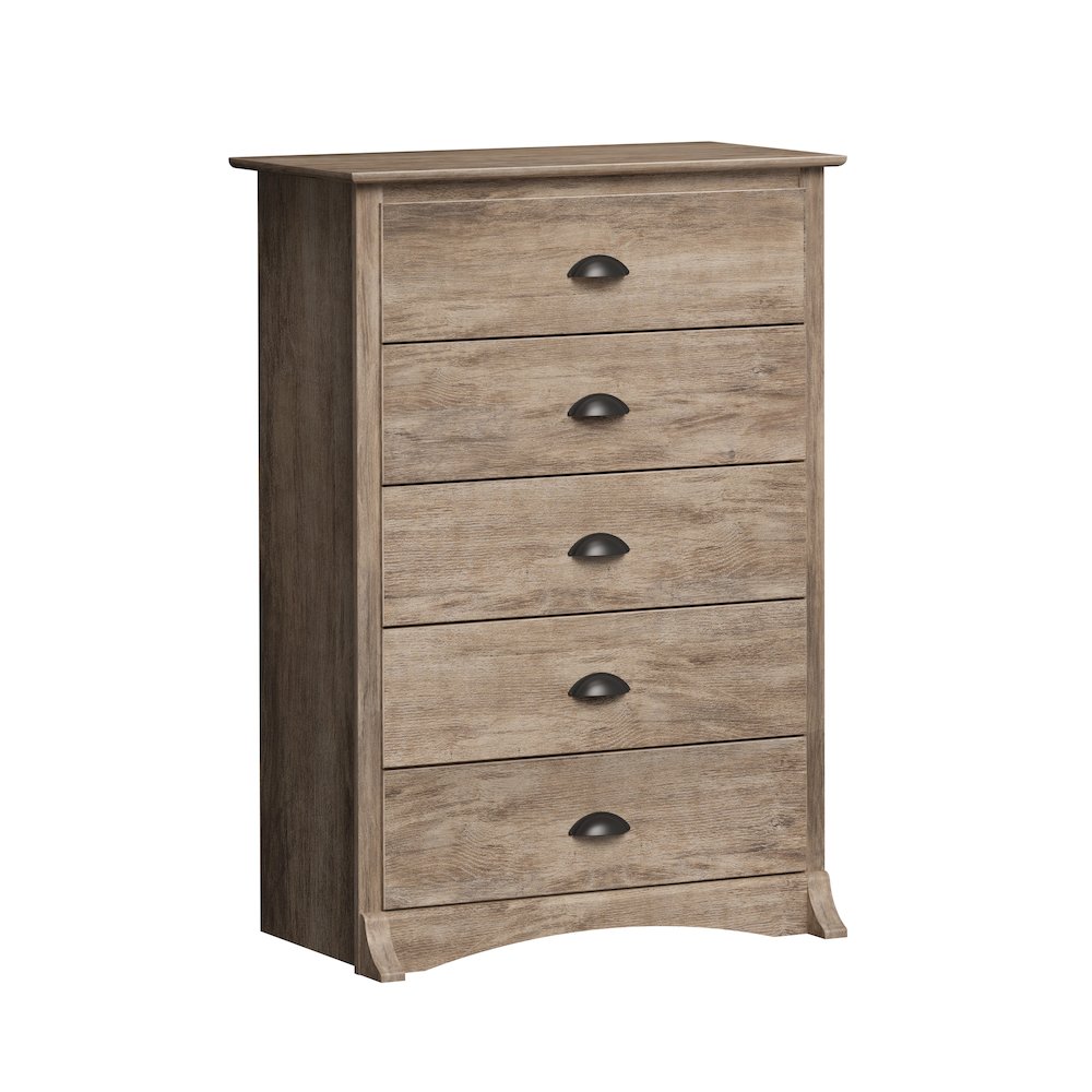 Salt Spring 5-Drawer Chest in Drifted Gray. Picture 3