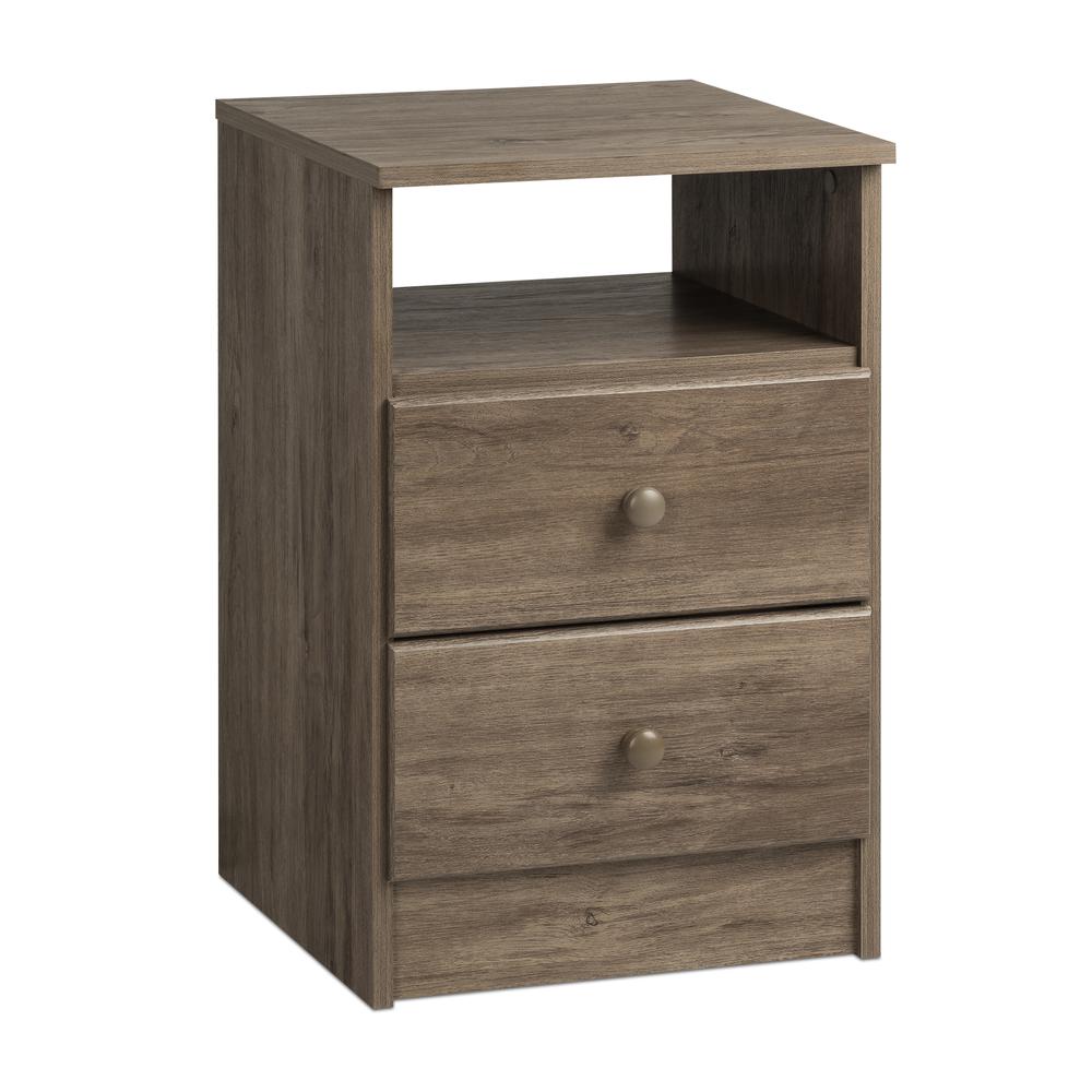 Astrid 2-Drawer Nightstand, Drifted Gray. Picture 3