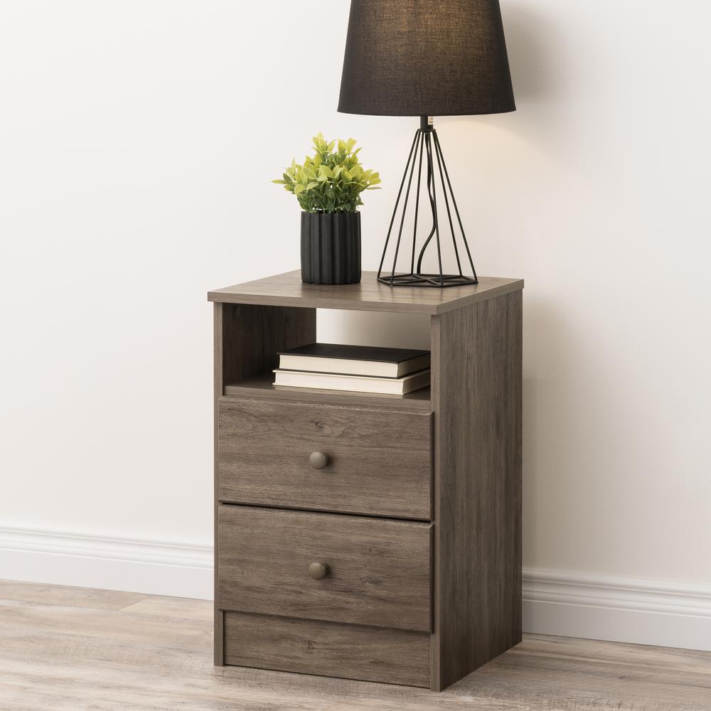 Astrid 2-Drawer Nightstand, Drifted Gray. Picture 12