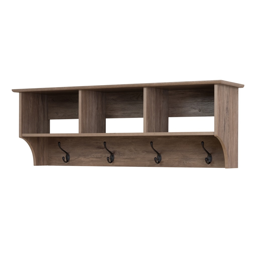 48" Wide Hanging Entryway Shelf, Drifted Gray. Picture 1