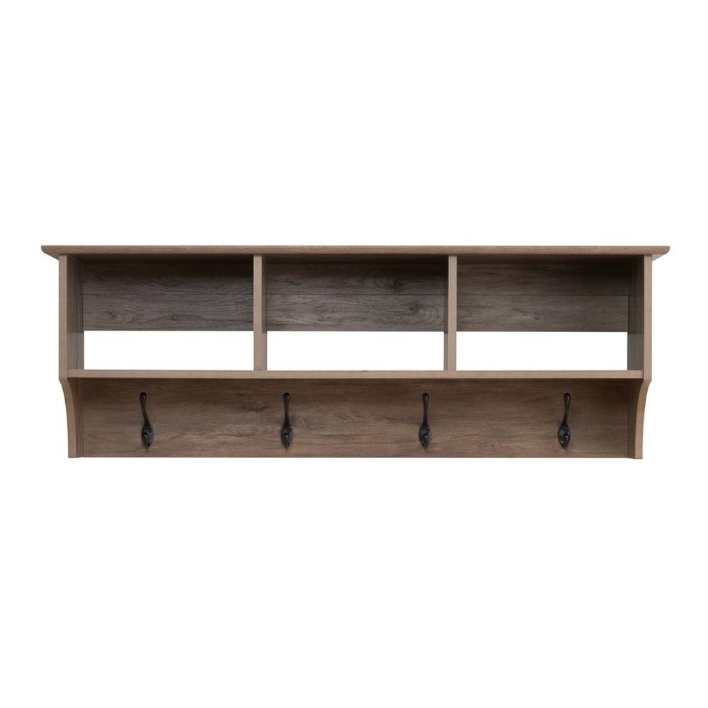 48" Wide Hanging Entryway Shelf, Drifted Gray. Picture 5