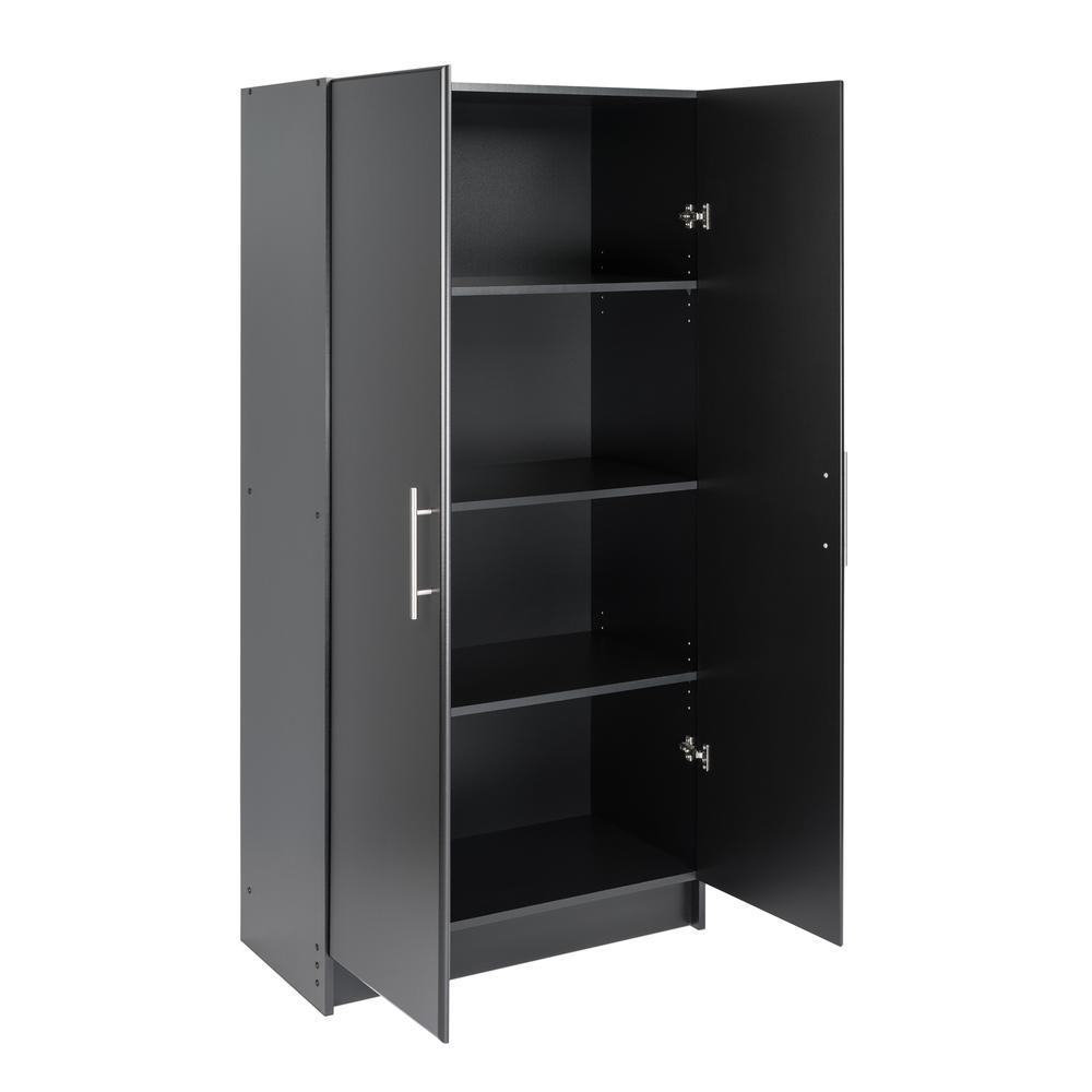Elite 32" Storage Cabinet, Black. Picture 2