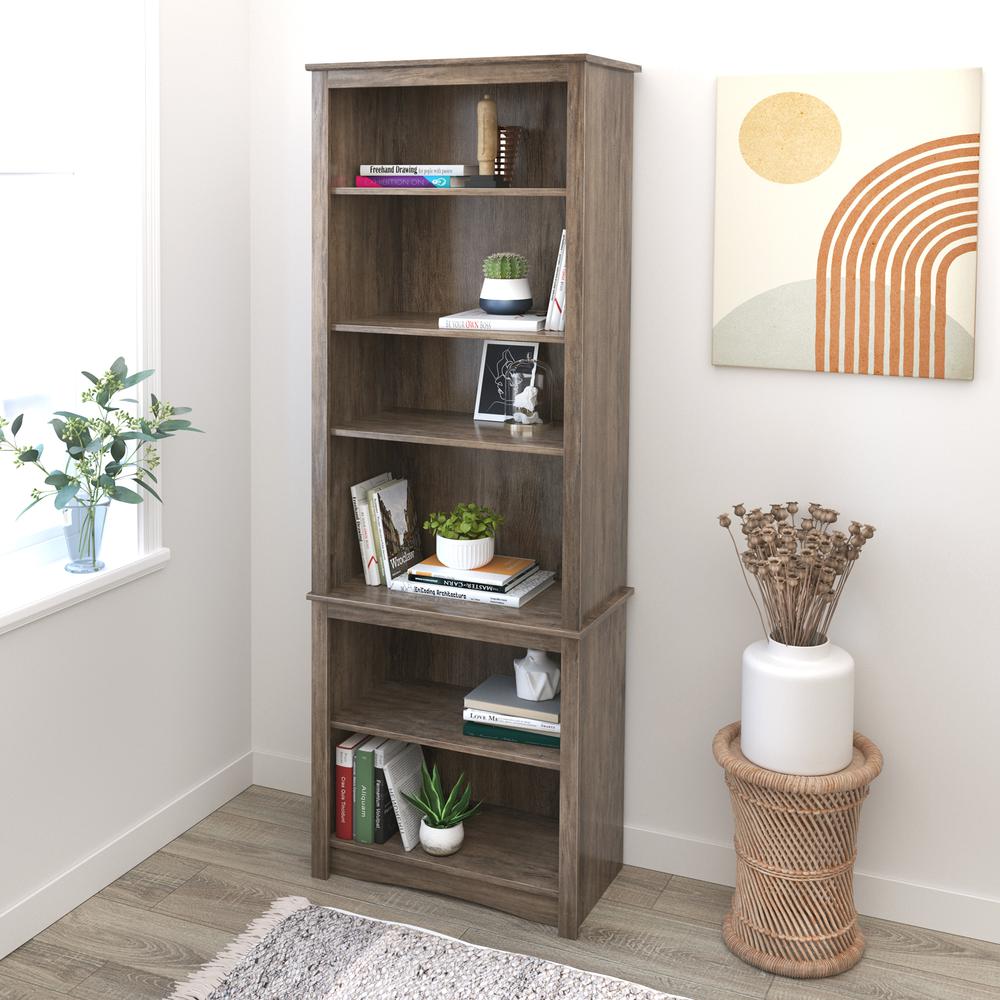 Tall Bookcase, Drifted Gray. Picture 9