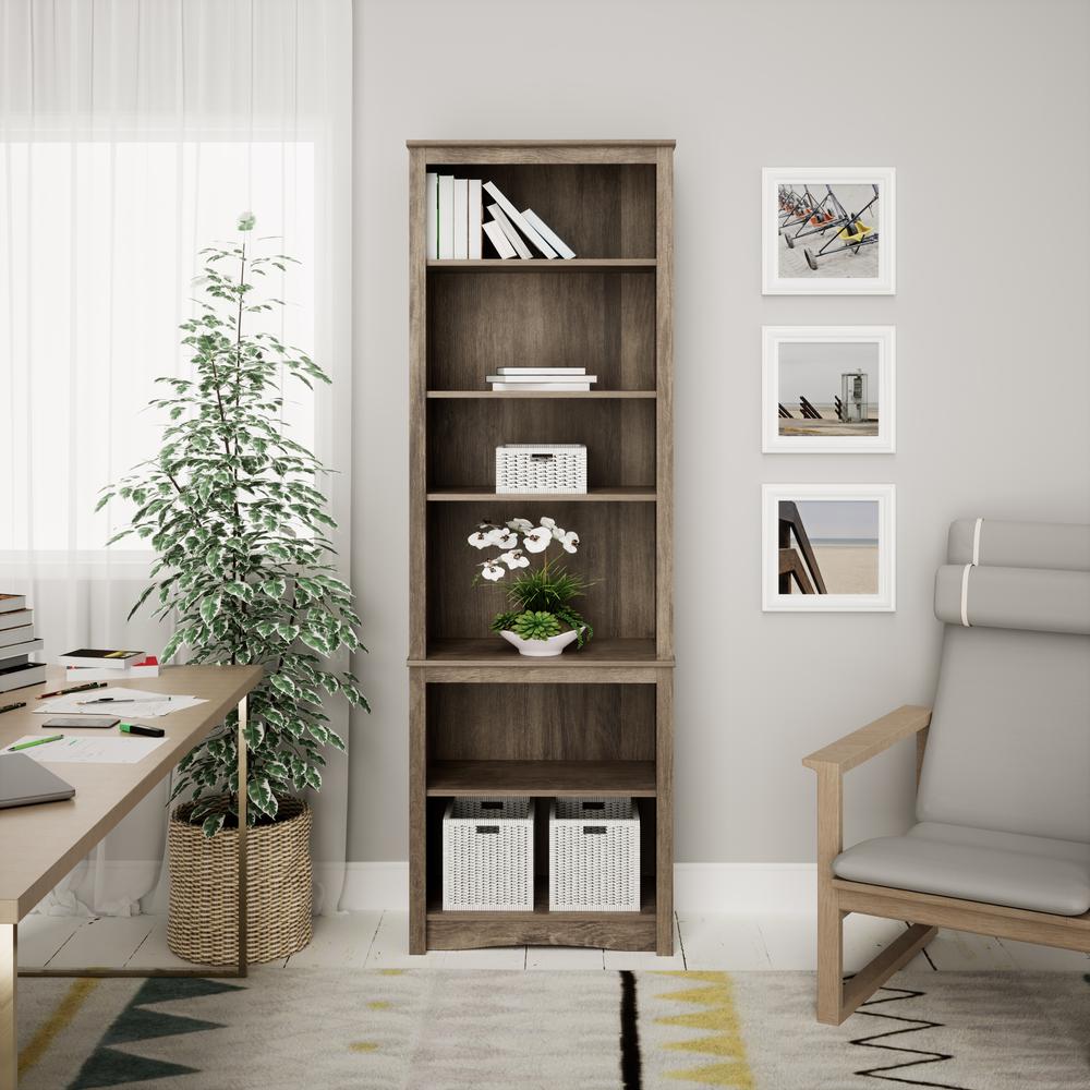 Tall Bookcase, Drifted Gray. Picture 13