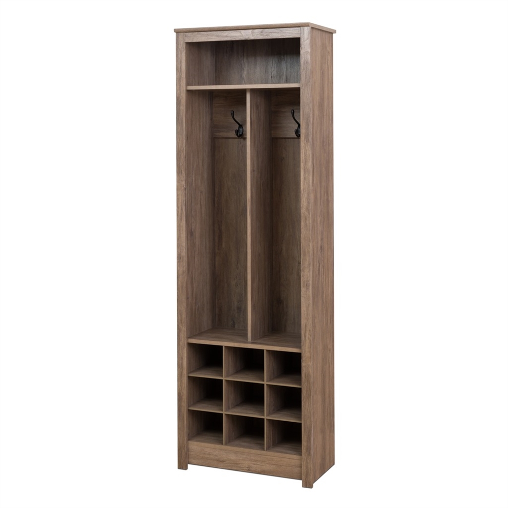 Space-Saving Entryway Organizer with Shoe Storage, Drifted Gray. The main picture.