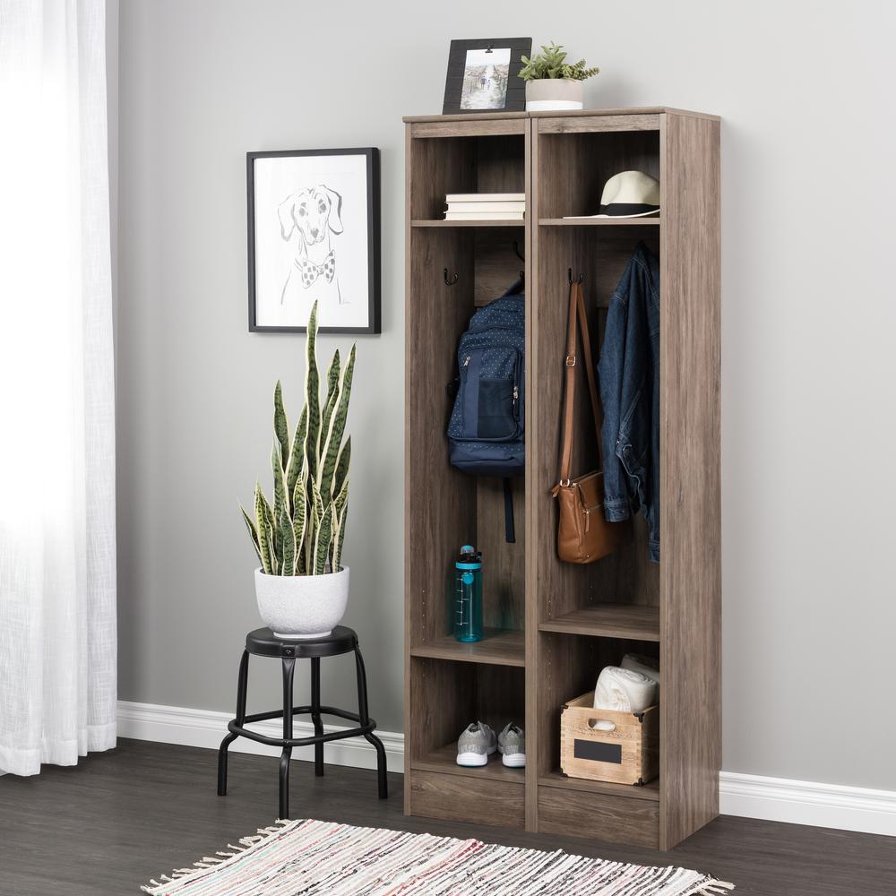 Narrow Entryway Organizer, Drifted Gray. Picture 4