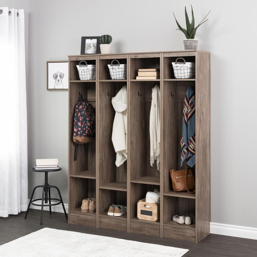 Narrow Entryway Organizer, Drifted Gray. Picture 8