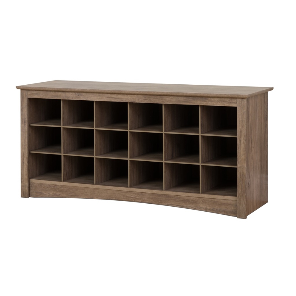 Shoe Cubby Bench, Drifted Gray. Picture 1