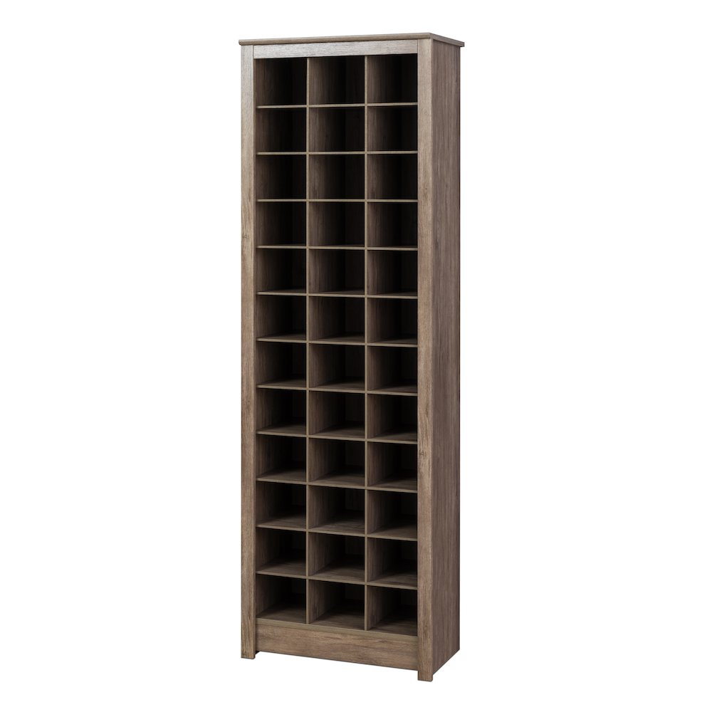 Space-Saving Shoe Storage Cabinet, Drifted Gray. Picture 1