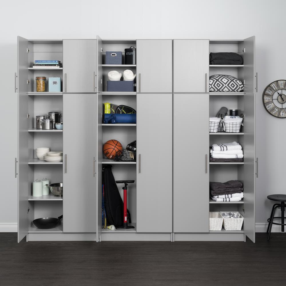 Elite 32" Storage Cabinet, Light Gray. Picture 12