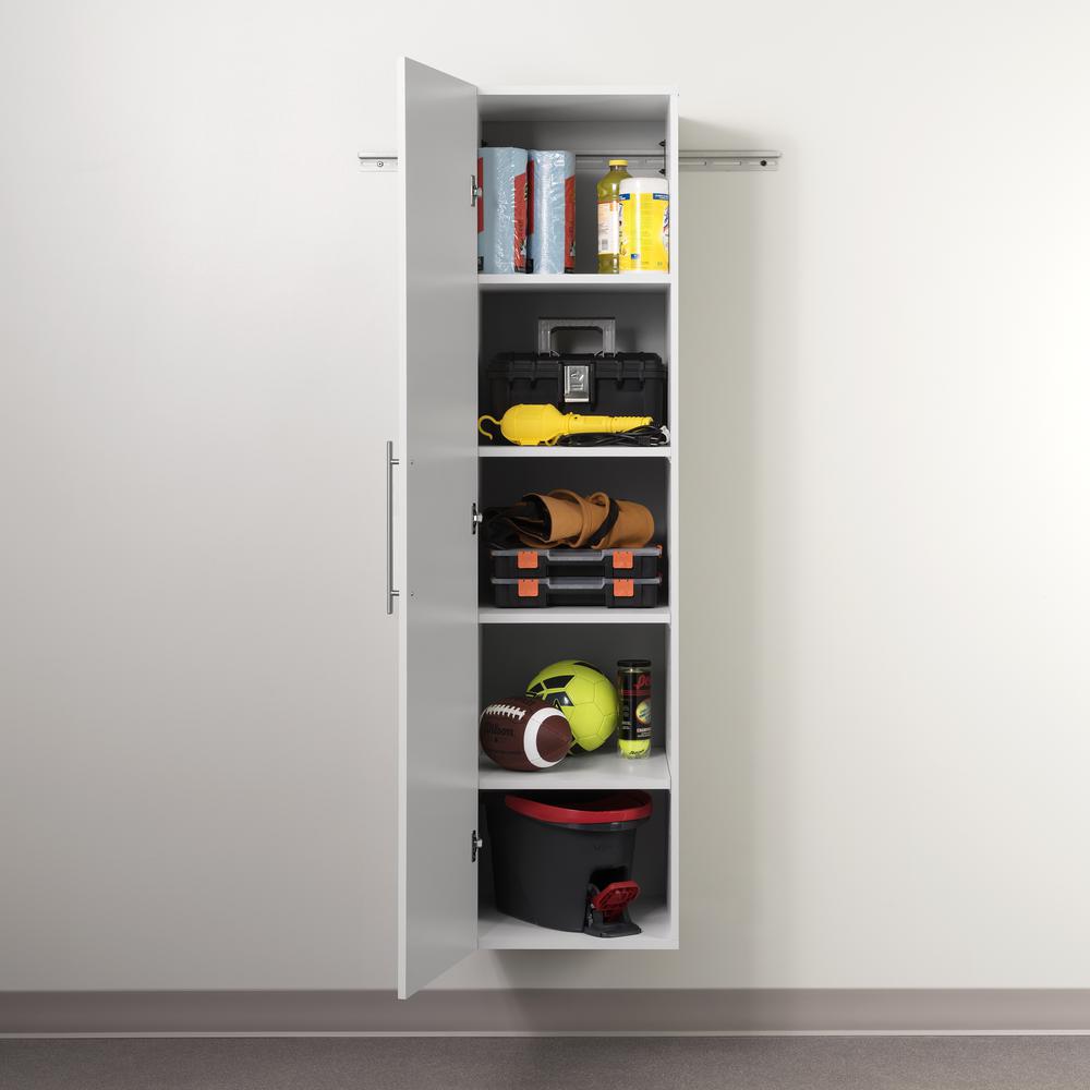 HangUps 18 inch Narrow Storage Cabinet, White. Picture 8