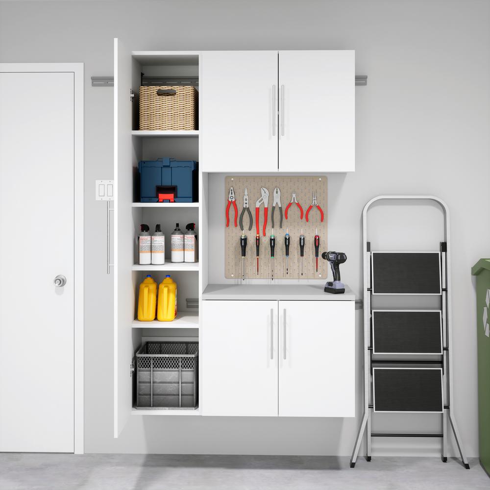 HangUps 18 inch Narrow Storage Cabinet, White. Picture 15
