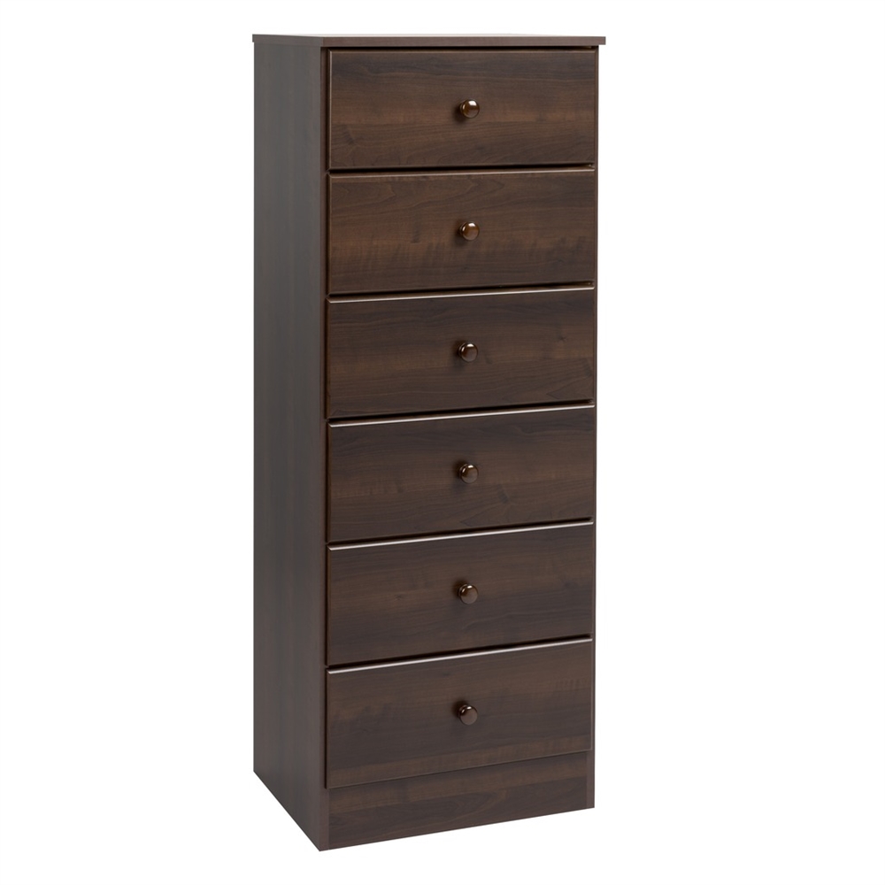 Astrid 6 Drawer Tall Chest Espresso