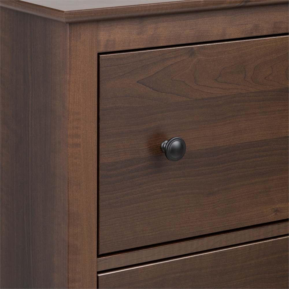 Yaletown 1-Drawer Tall Nightstand, Espresso. Picture 5