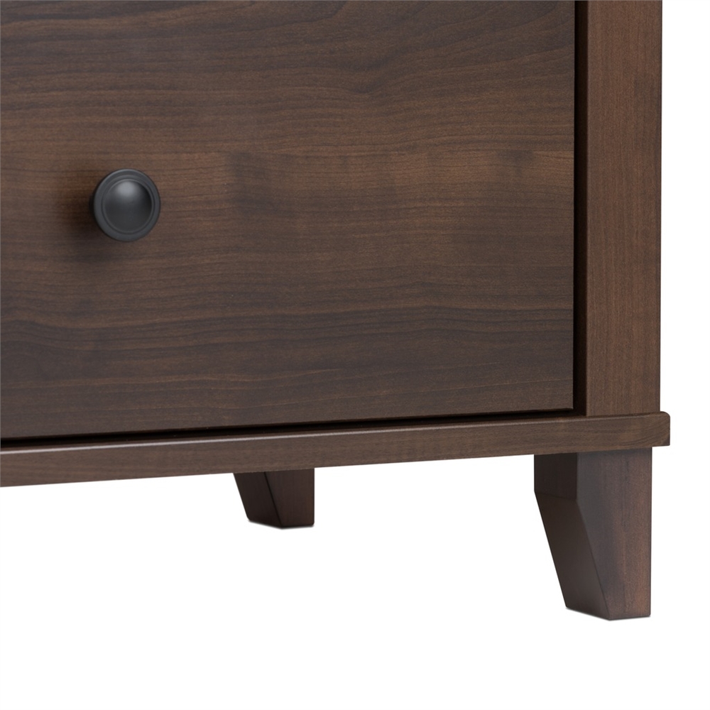 Yaletown 2-Drawer Tall Nightstand, Espresso. Picture 6