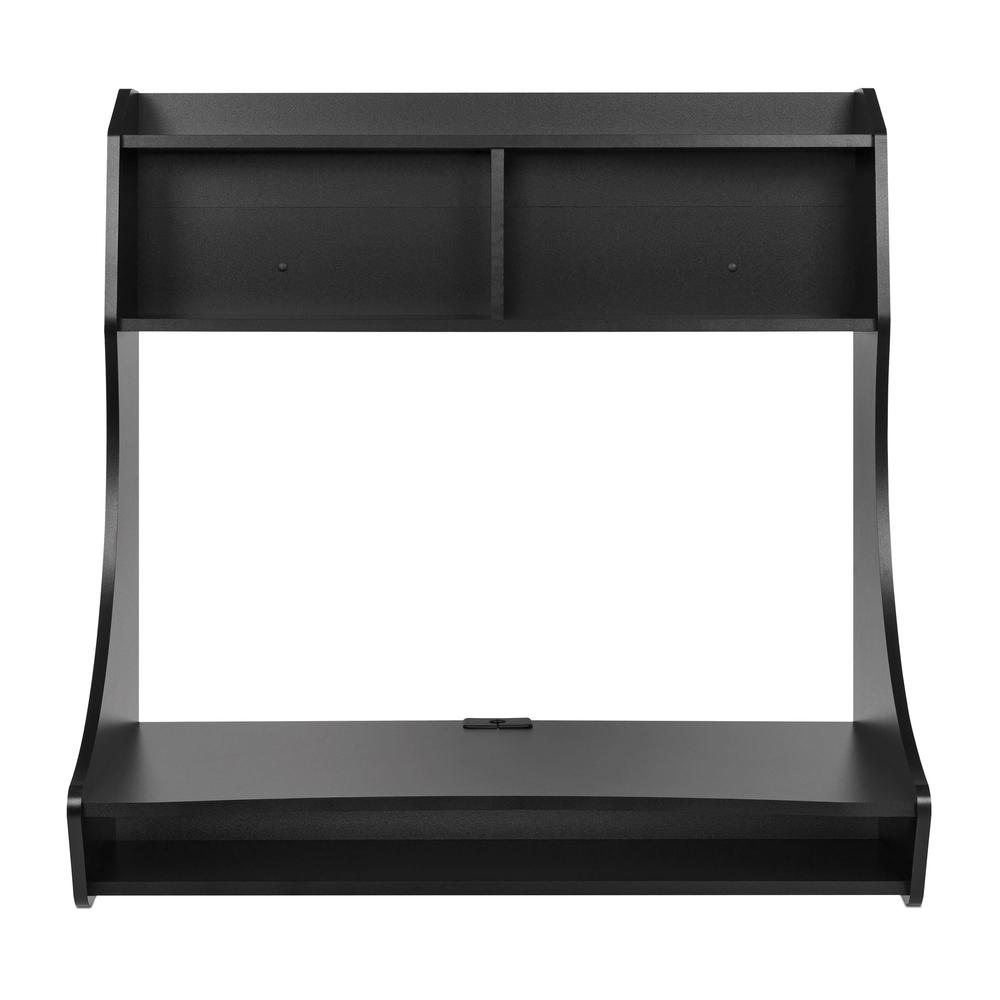 Compact Hanging Desk, Black. The main picture.
