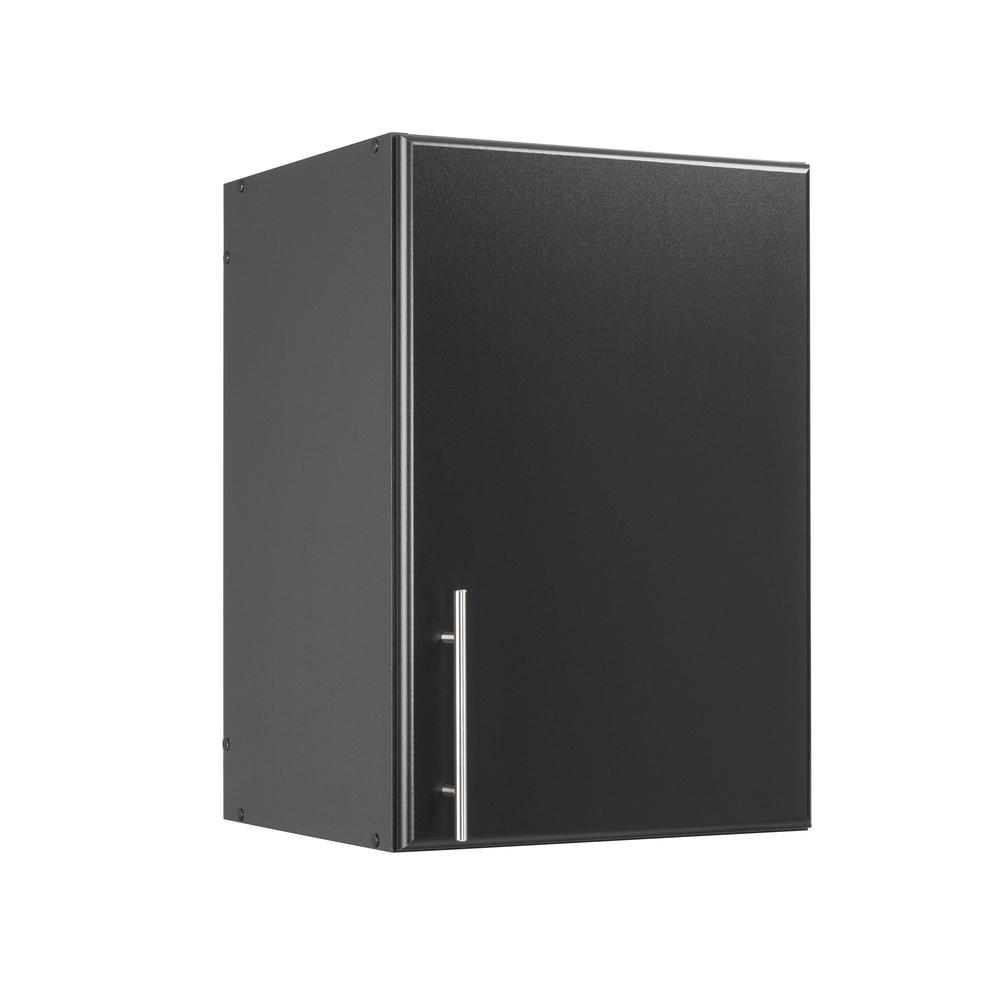 Elite 16” Stackable Wall Cabinet, Black. Picture 1