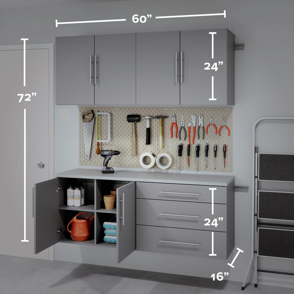 Gray HangUps Work Storage Cabinet Set O - 4pc. Picture 15