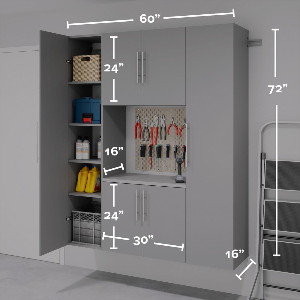 Gray HangUps Work Storage Cabinet Set Q - 4pc. Picture 15