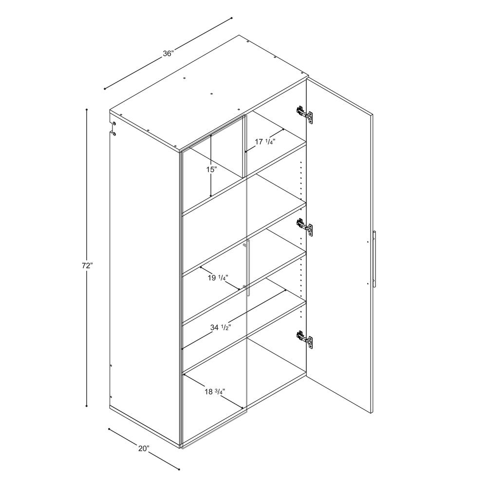 Gray HangUps Storage Cabinet Set M - 3pc. Picture 11