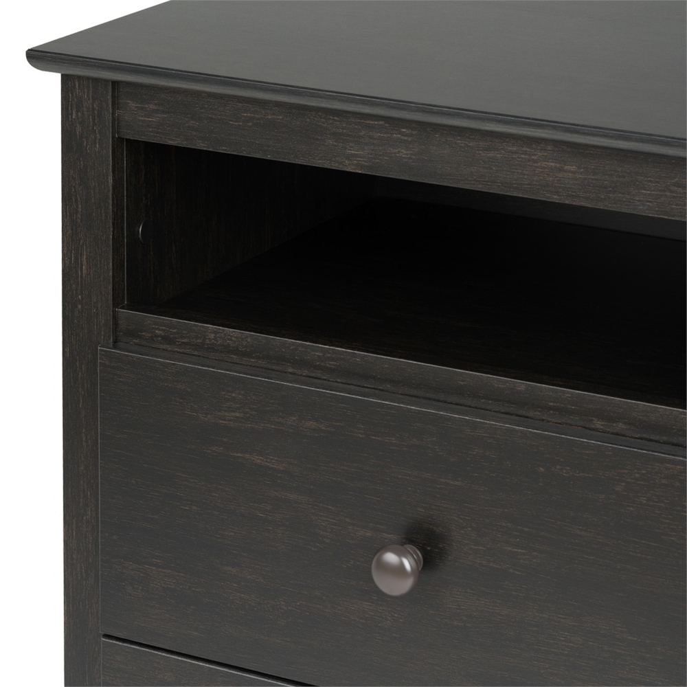Sonoma 2-Drawer Nightstand, Washed Black. Picture 6